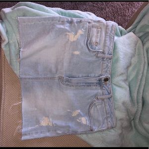 forever 21 jean skirt